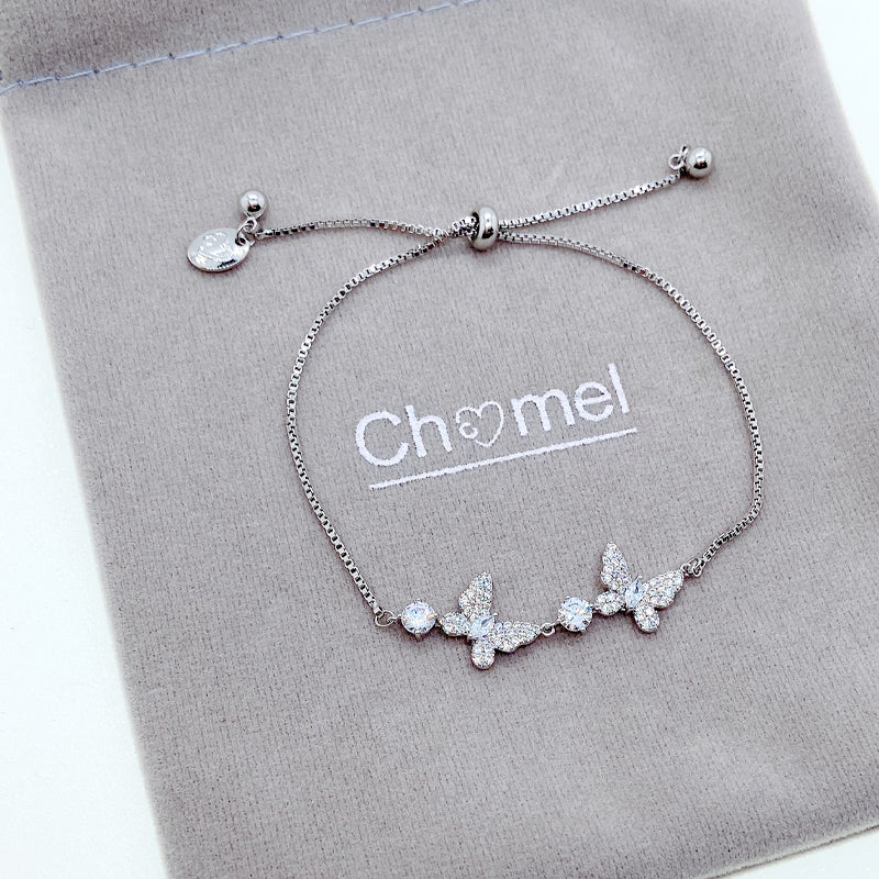 Butterfly Cubic Zirconia Bracelet