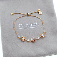 花立方氧化锆手链