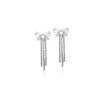 Ribbon Cubic Zirconia Earrings - CHOMEL