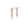 Ribbon Cubic Zirconia Earrings - CHOMEL