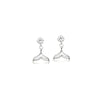 Mermaid Tail Mother of Pearl Earrings - CHOMEL