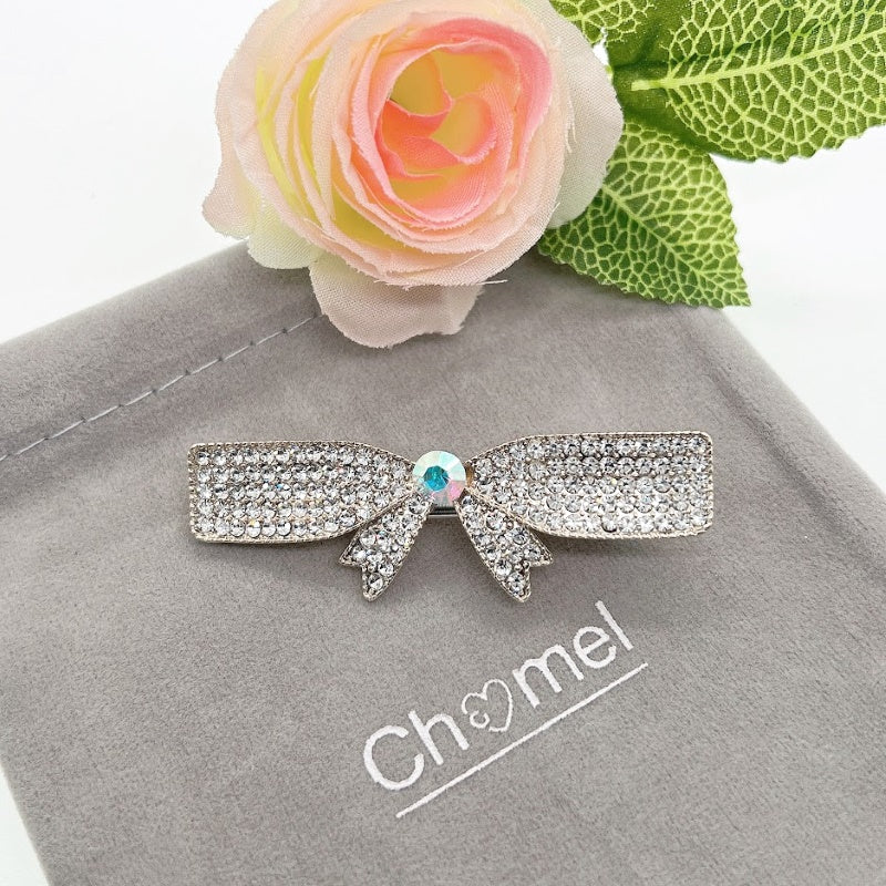 Crystal Bow Hair Clip - CHOMEL