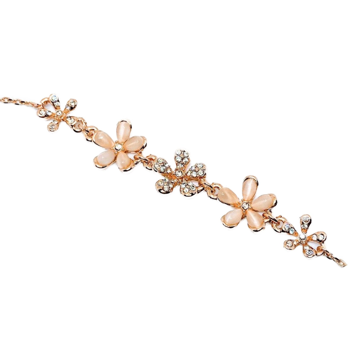 Moonstone Flower Bracelet.