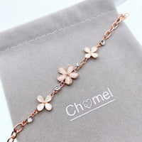 Simulated Moonstone Rosegold Bracelet.