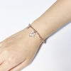Flower Simulated Moonstone Bracelet.