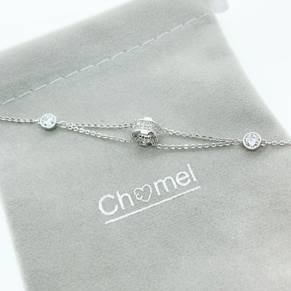 Tunnel Cubic Zirconia Bracelet.