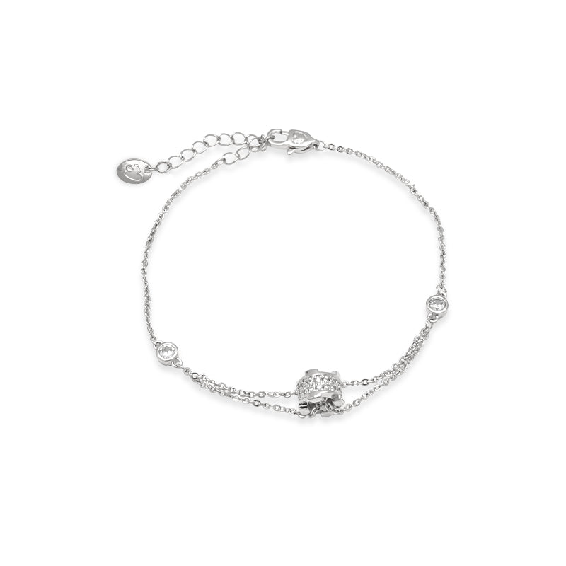 Tunnel Cubic Zirconia Bracelet.