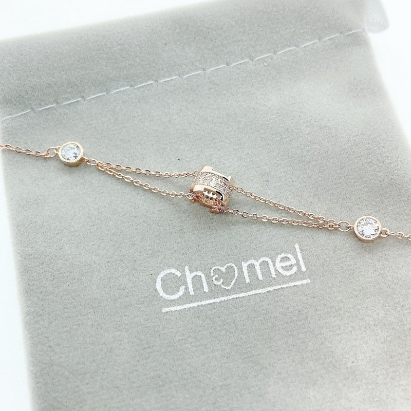 Tunnel Cubic Zirconia Bracelet.