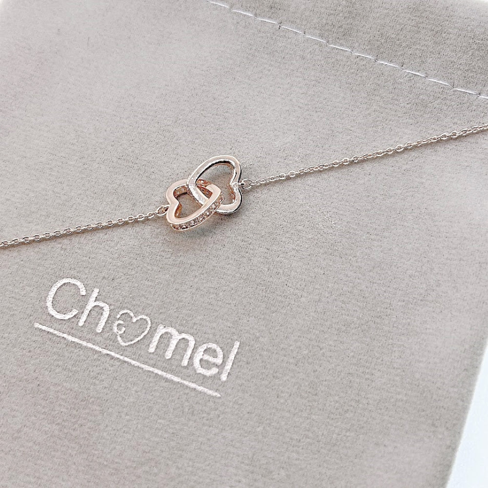 Heart Cubic Zirconia Bracelet - CHOMEL