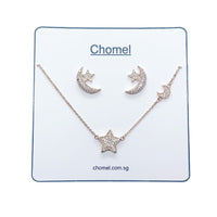 Moon & Star Cubic Zirconia Set.