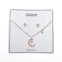 Moon & Star Cubic Zirconia Set - CHOMEL