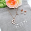 Moon & Star Cubic Zirconia Set - CHOMEL