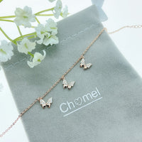 Butterfly Cubic Zirconia Bracelet.