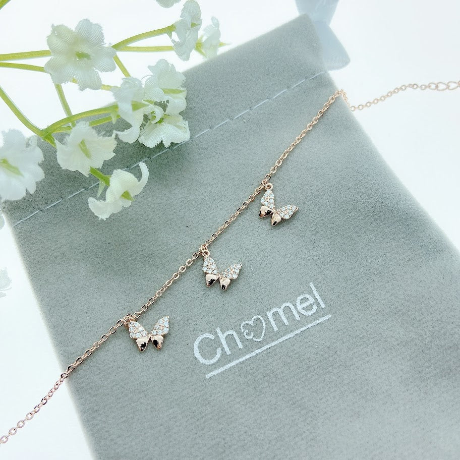 Butterfly Cubic Zirconia Bracelet.