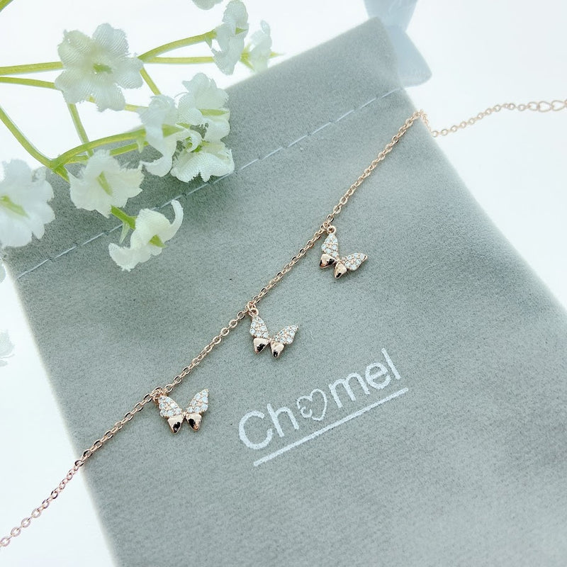 Butterfly Cubic Zirconia Bracelet.