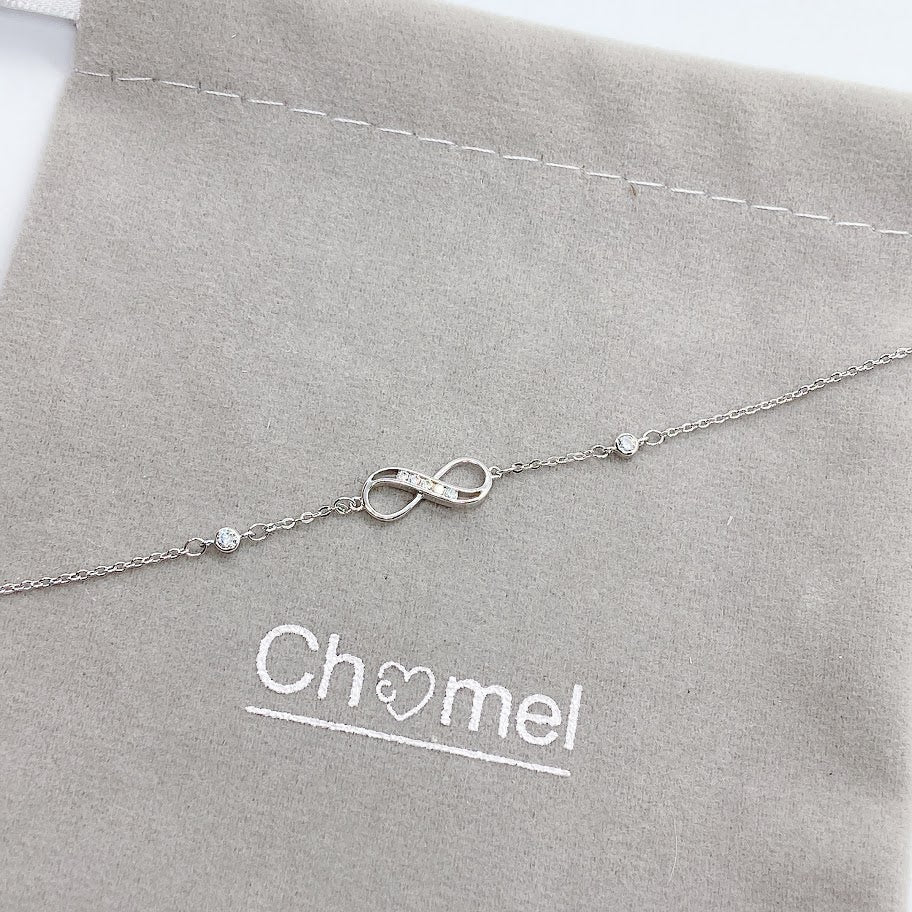 Infinity Cubic Zirconia Bracelet.