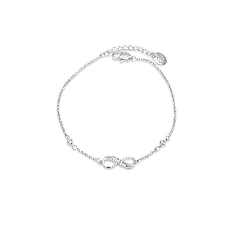Infinity Cubic Zirconia Bracelet.