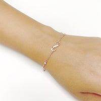 Infinity Cubic Zirconia Bracelet.