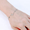 Moon & Star Cubic Zirconia Bracelet.