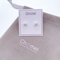 Simulated Pearl 6mm Round Earring.