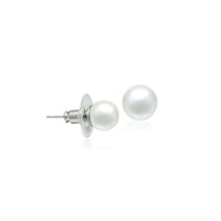 Simulated Pearl 12mm Round Earring.