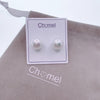 Simulated Pearl 12mm Round Earring.