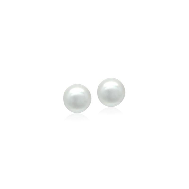Simulated Pearl 12mm Round Earring.