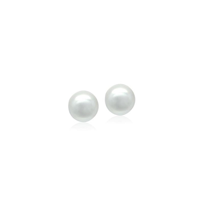 Simulated Pearl 12mm Round Earring.