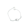 Heart & Ring Cubic Zirconia Bracelet.