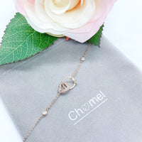 Heart & Ring Cubic Zirconia Bracelet.