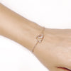 Heart & Ring Cubic Zirconia Bracelet.