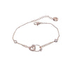 Heart & Ring Cubic Zirconia Bracelet.