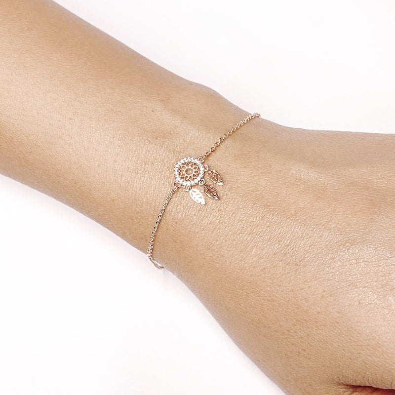 Dreamcatcher Cubic Zirconia Bracelet.