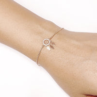 Dreamcatcher Cubic Zirconia Bracelet.