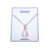 Teardrop Simulated Moonstone Necklace.