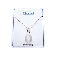 Teardrop Simulated Moonstone Necklace.