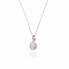 Teardrop Simulated Moonstone Necklace.