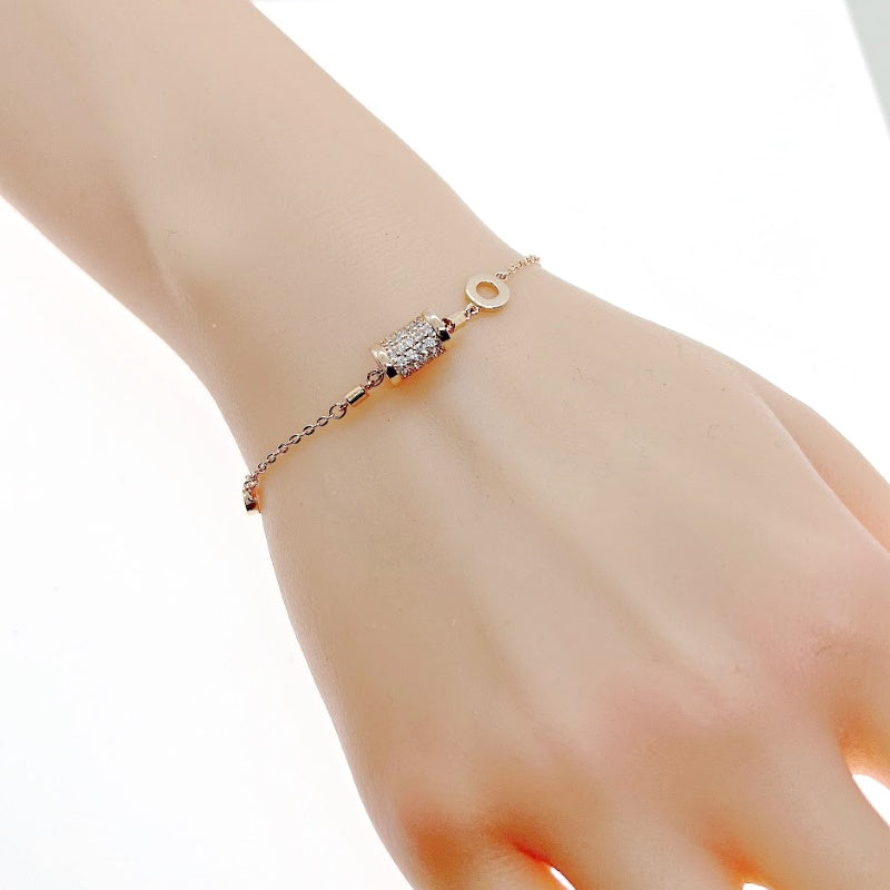 Cubic Zirconia Tunnel Bracelet - CHOMEL