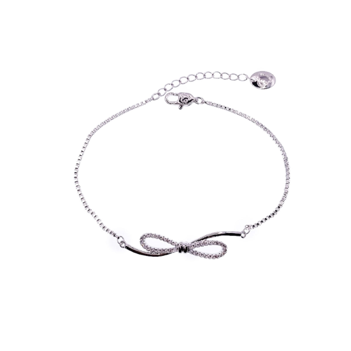 Ribbon Cubic Zirconia Bracelet.