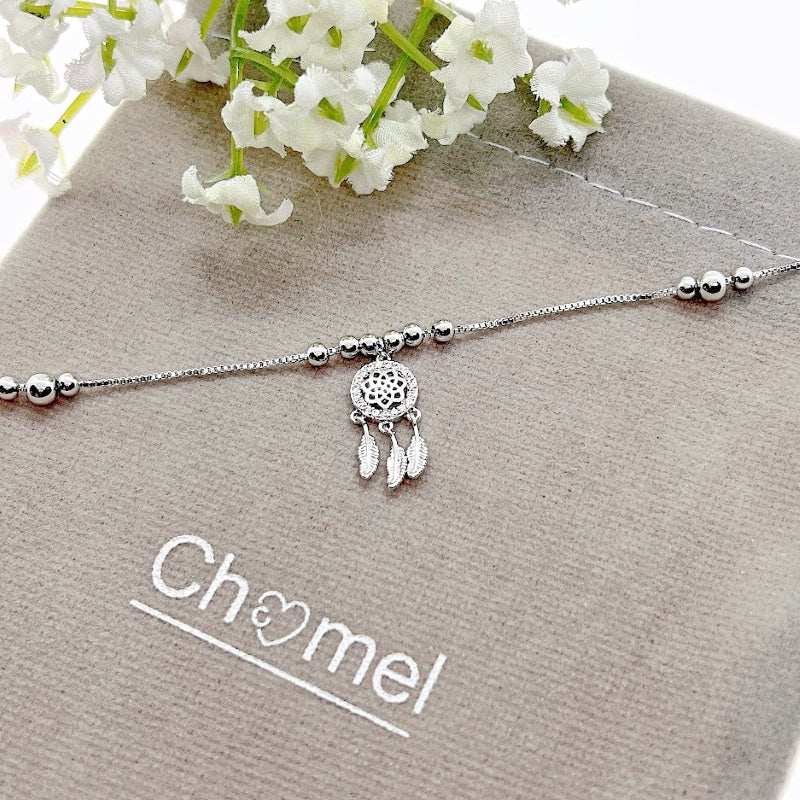 Dreamcatcher Cubic Zirconia Bracelet - Elegant & Adjustable