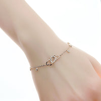 Heart Cubic Zirconia Bracelet - CHOMEL