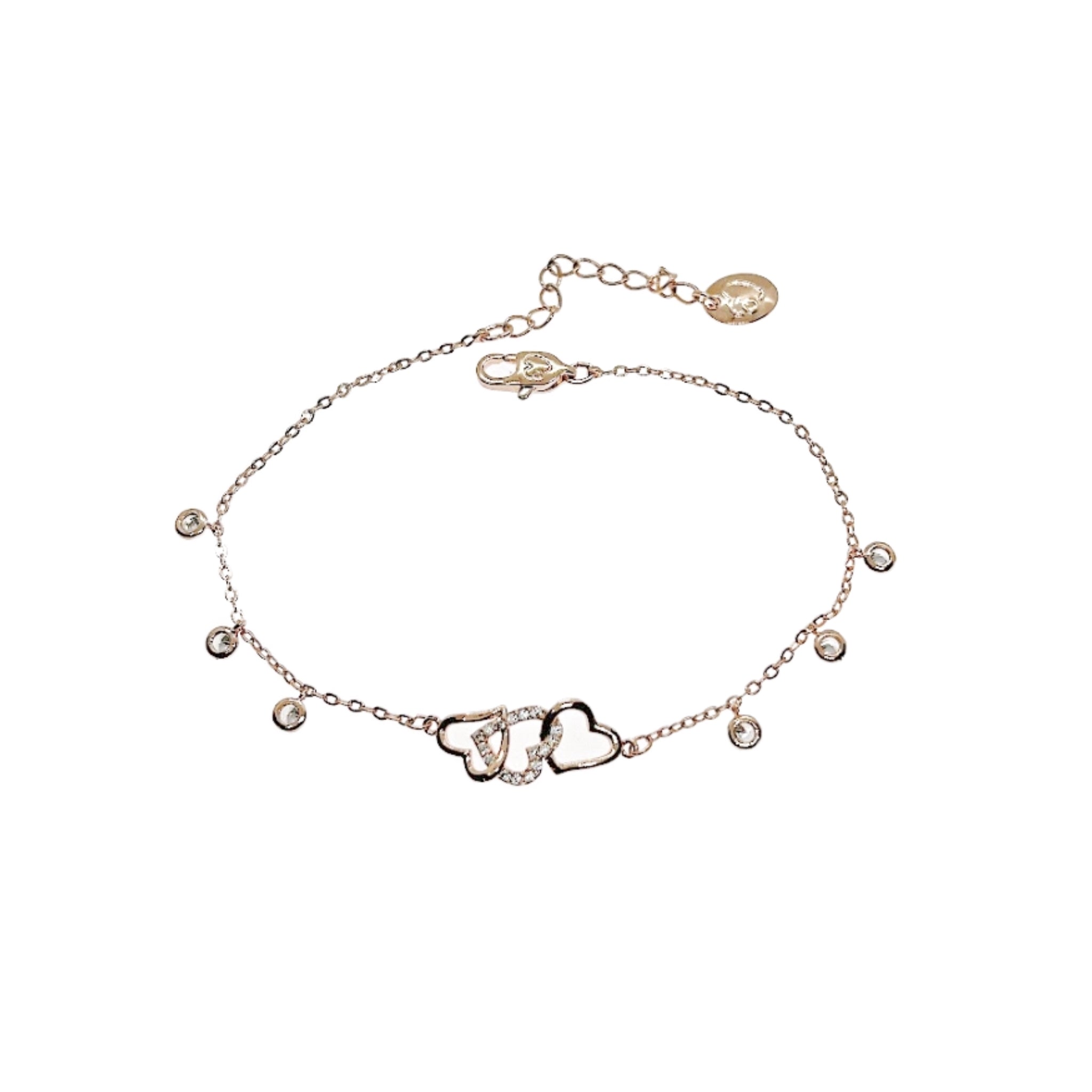 Heart Cubic Zirconia Bracelet - CHOMEL