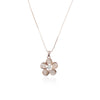 Flower Simulated Moonstone Necklace.