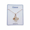 Flower Simulated Moonston Necklace.