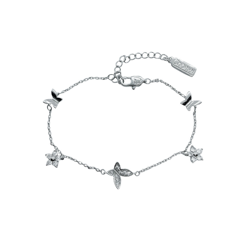 Butterfly & Star Cubic Zirconia Bracelet.