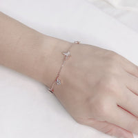 Butterfly & Star Cubic Zirconia Bracelet.