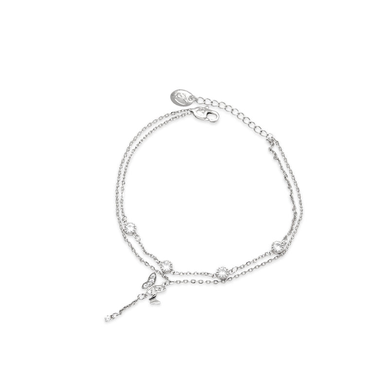 Butterfly Cubic Zirconia Bracelet.