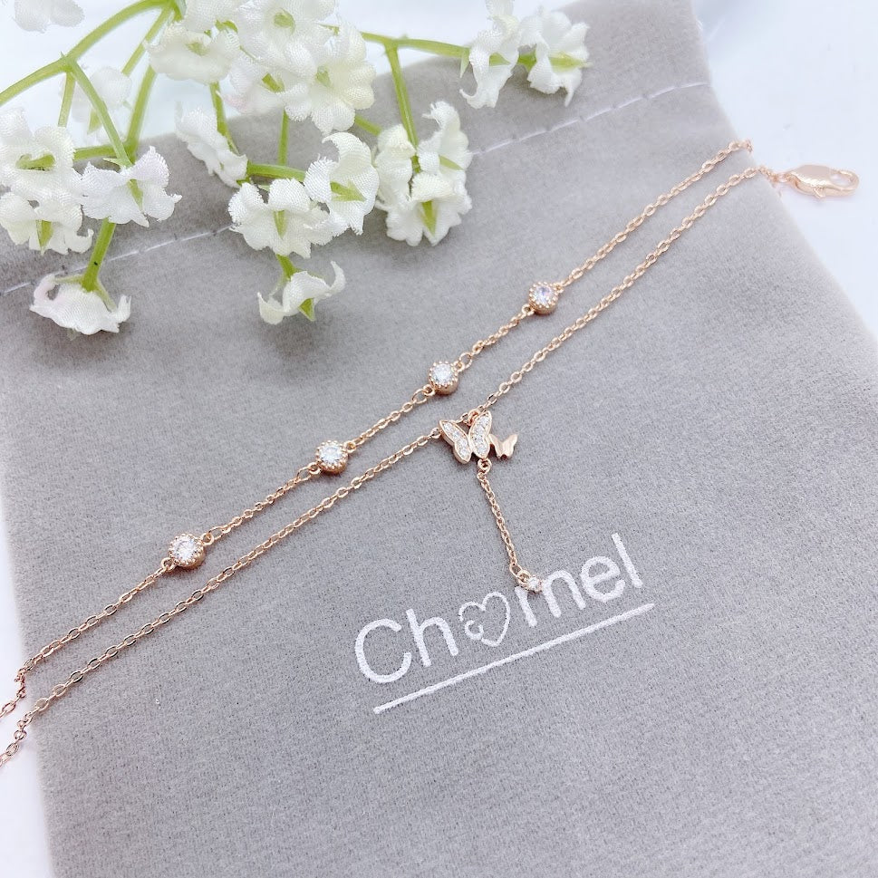 Butterfly Cubic Zirconia  Bracelet.