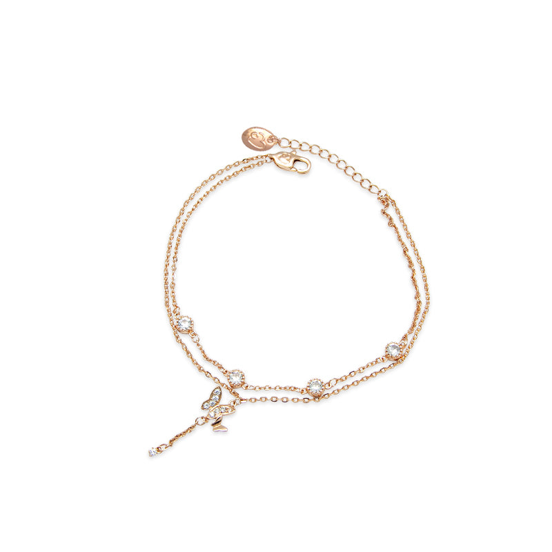 Butterfly Cubic Zirconia  Bracelet.