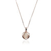 Round Simulated Moonstone Necklace.